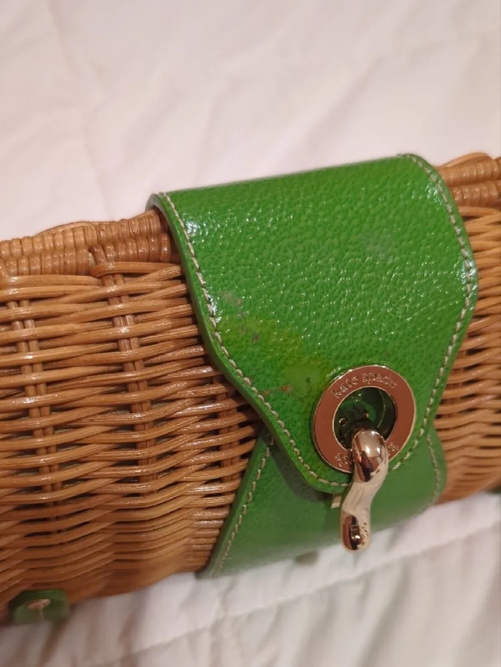 Kate Spade Woven Straw Clutch - Picture 8 of 8